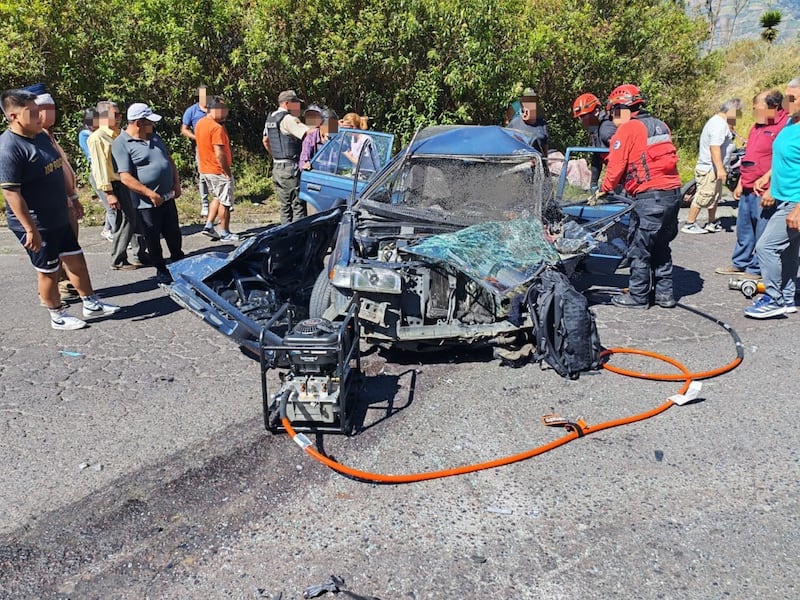 Fatal accidente en Pelileo.