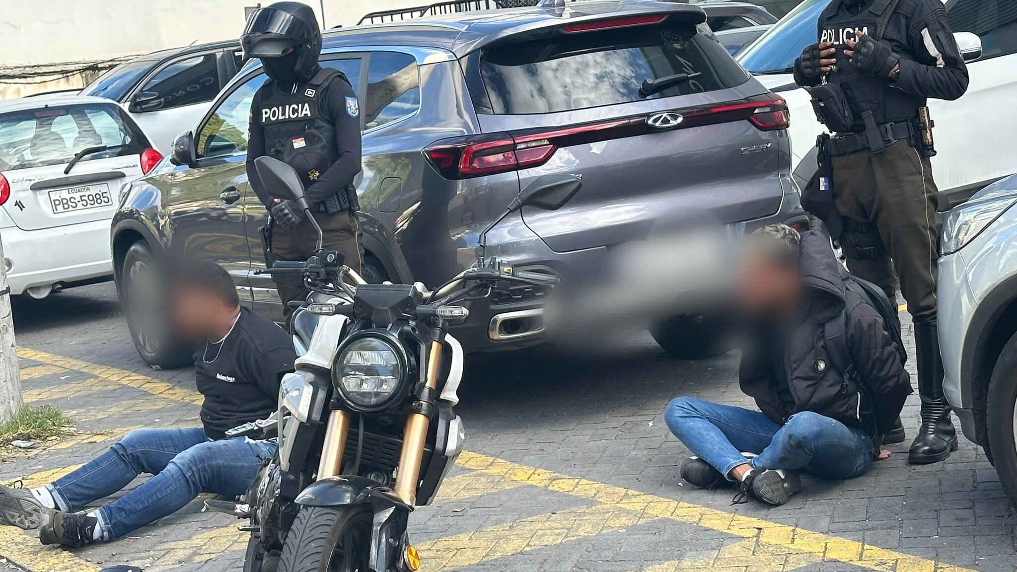 Evidencias sobre persecución policial en el norte de Quito