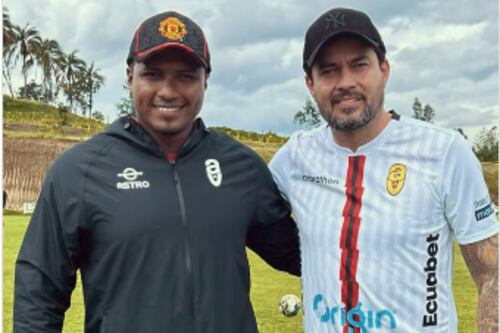 Así fue el reencuentro entre Jaime Iván Kaviedes y Antonio Valencia en Quito