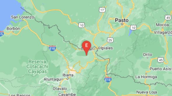 Múltiples temblores se registraron en el Carchi en menos de media hora.