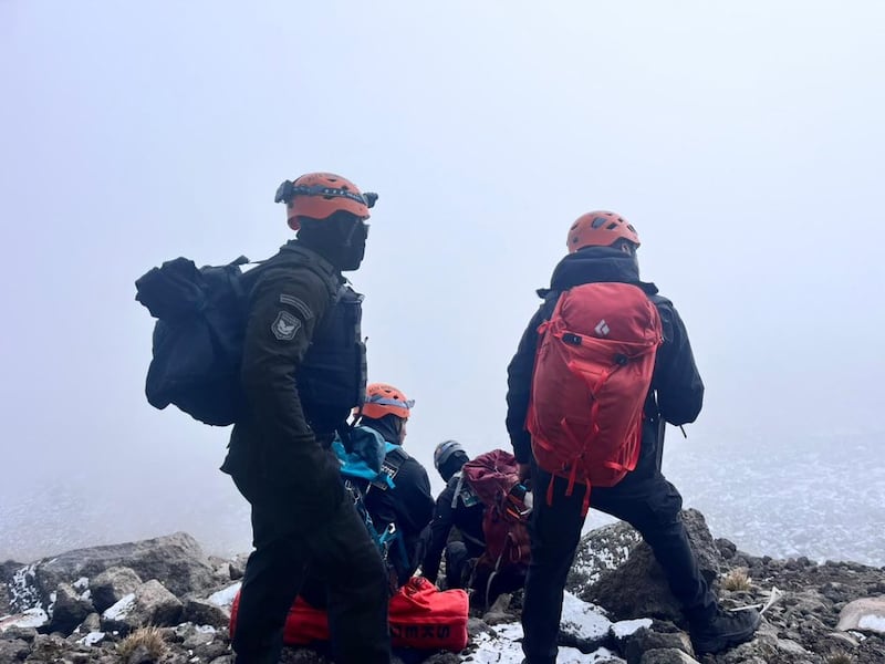 Roberto Montoya, en el Iztaccíhuatl