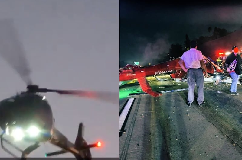 Helicóptero médico se estrella en Sacramento y deja tres tripulantes graves