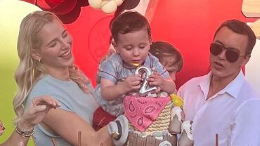 Daniel Noboa y Lavinia Balvonesi celebran el segundo cumpleaños de su primer hijo, Alvarito.