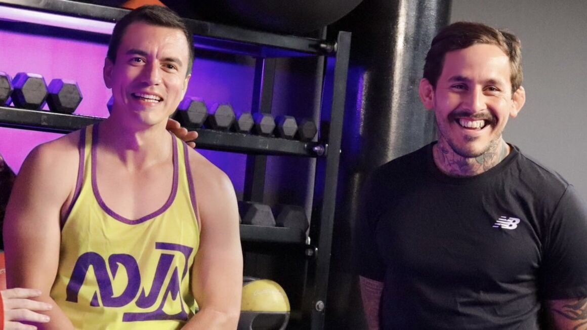 Presidente Daniel Noboa y Chito Vera en una entrevista con Logan