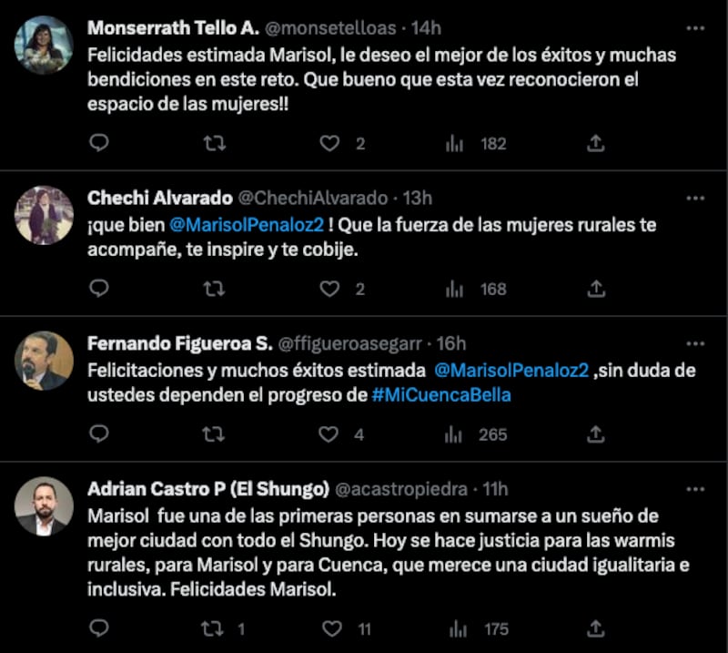 Marisol Peñaloza, vicealcaldesa de Cuenca