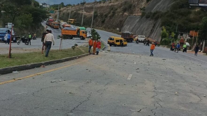 Acidente en la Ruta Viva