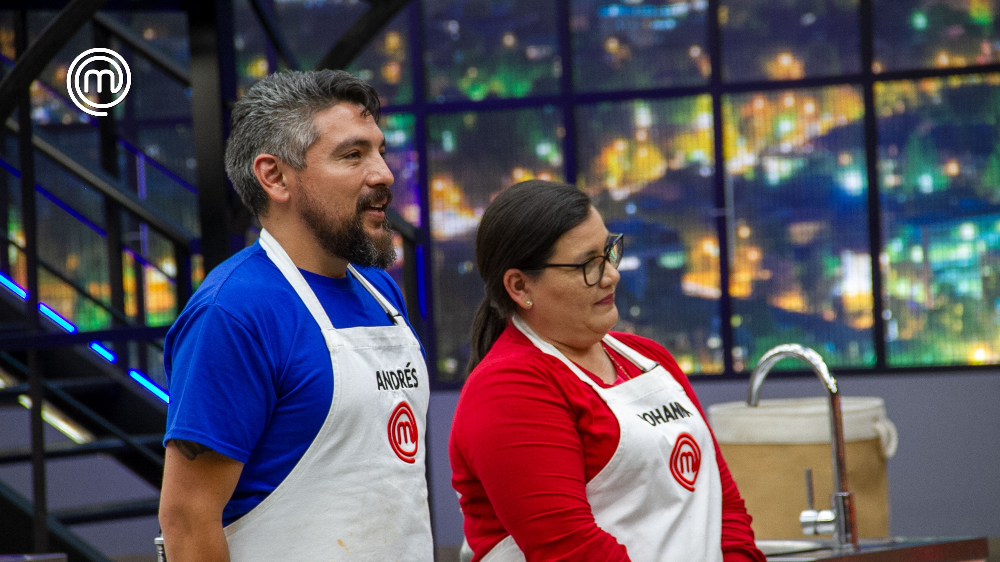 Andrés y Johanna listos para enfrentarse por el pin de chef