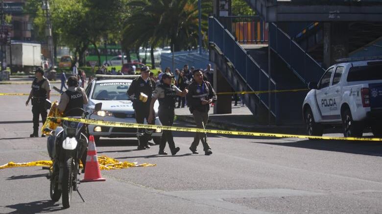 Balacera en centro comercial de Quito.