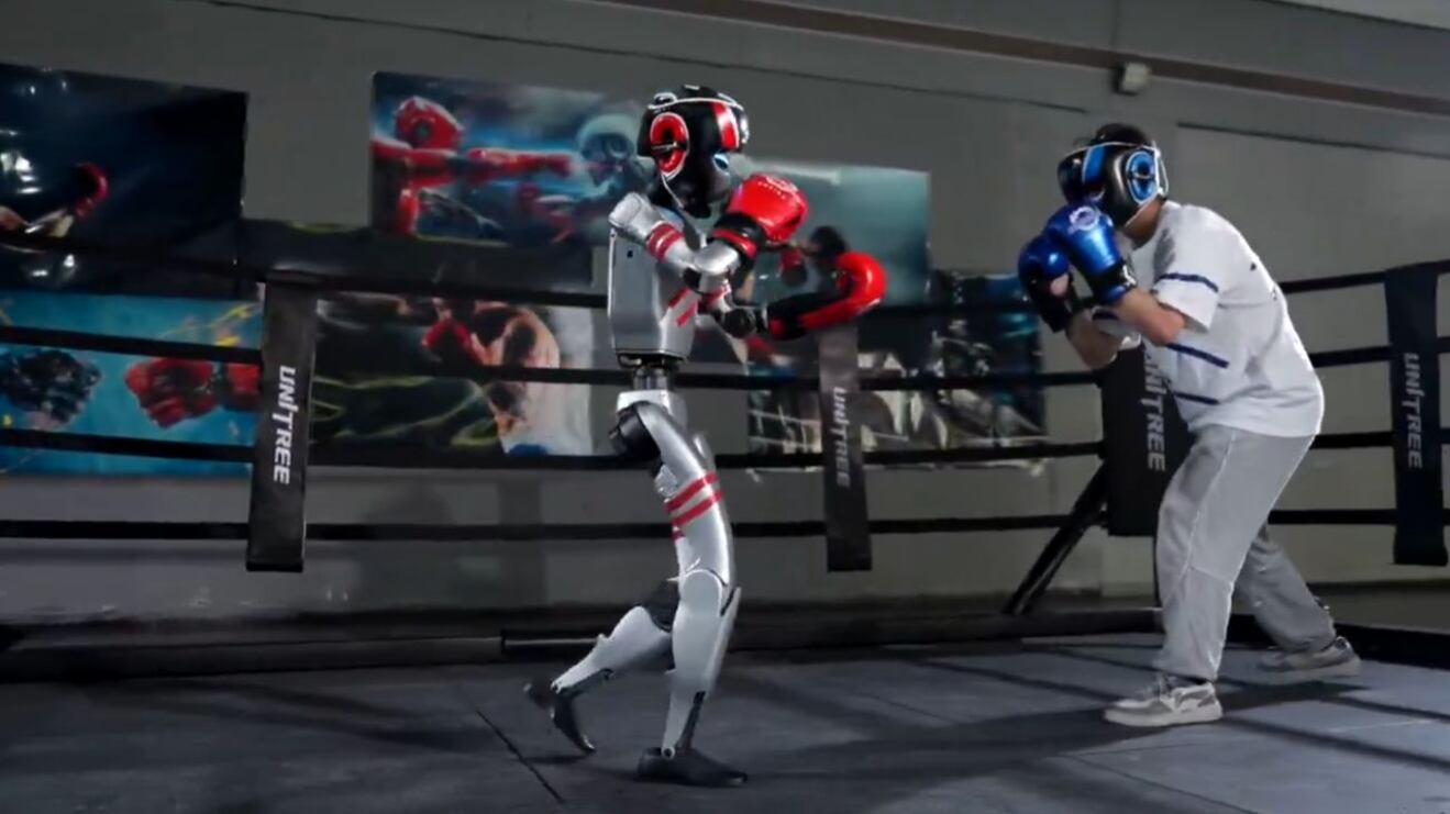 Revolución tecnológica en el ring: el primer combate de boxeo entre robots humanoides