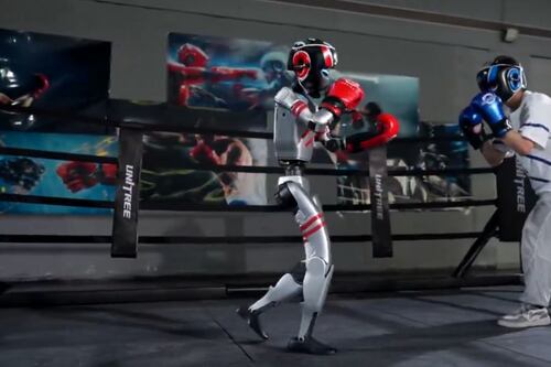 Revolución tecnológica en el ring: el primer combate de boxeo entre robots humanoides