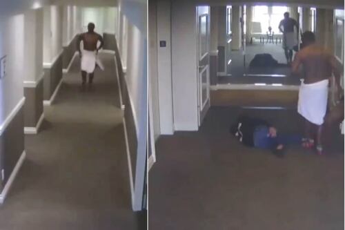 Revelan video de golpiza de famoso rapero estadounidense a su expareja en un hotel