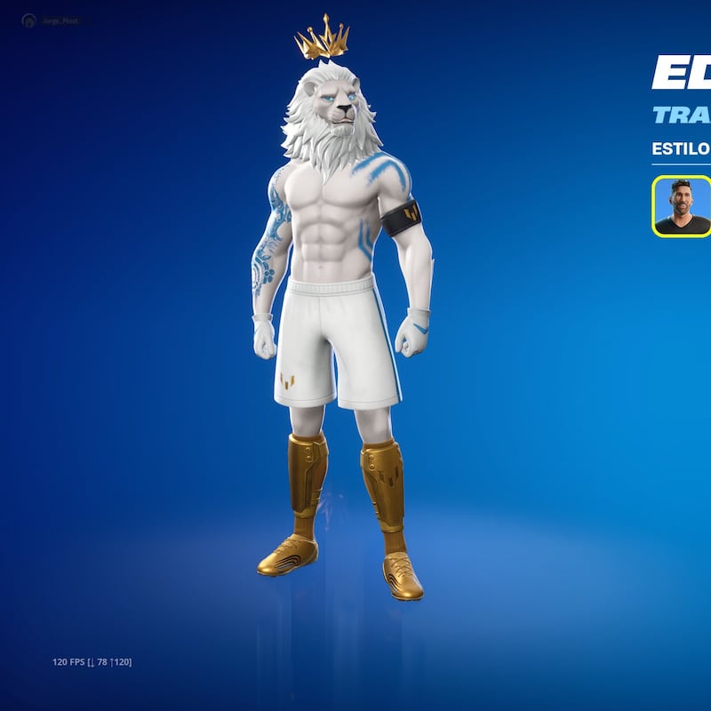 Lionel Messi tiene skin en Fortnite.