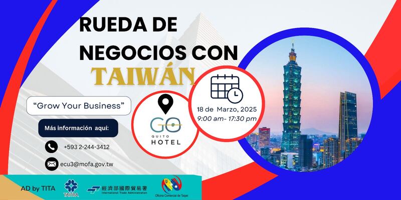 Rueda de negocios con Taiwán en Quito