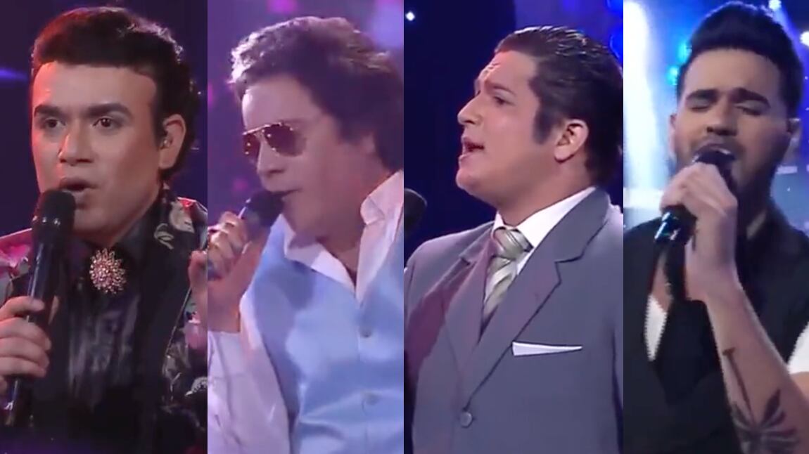 Finalistas de Yo Me Llamo: Juan Gabriel, Héctor Lavoe, Julio Jaramillo y Luis Fonsi