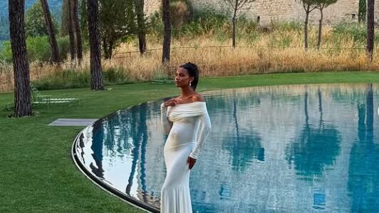 Jasmine Tookes y Juan David Borrero