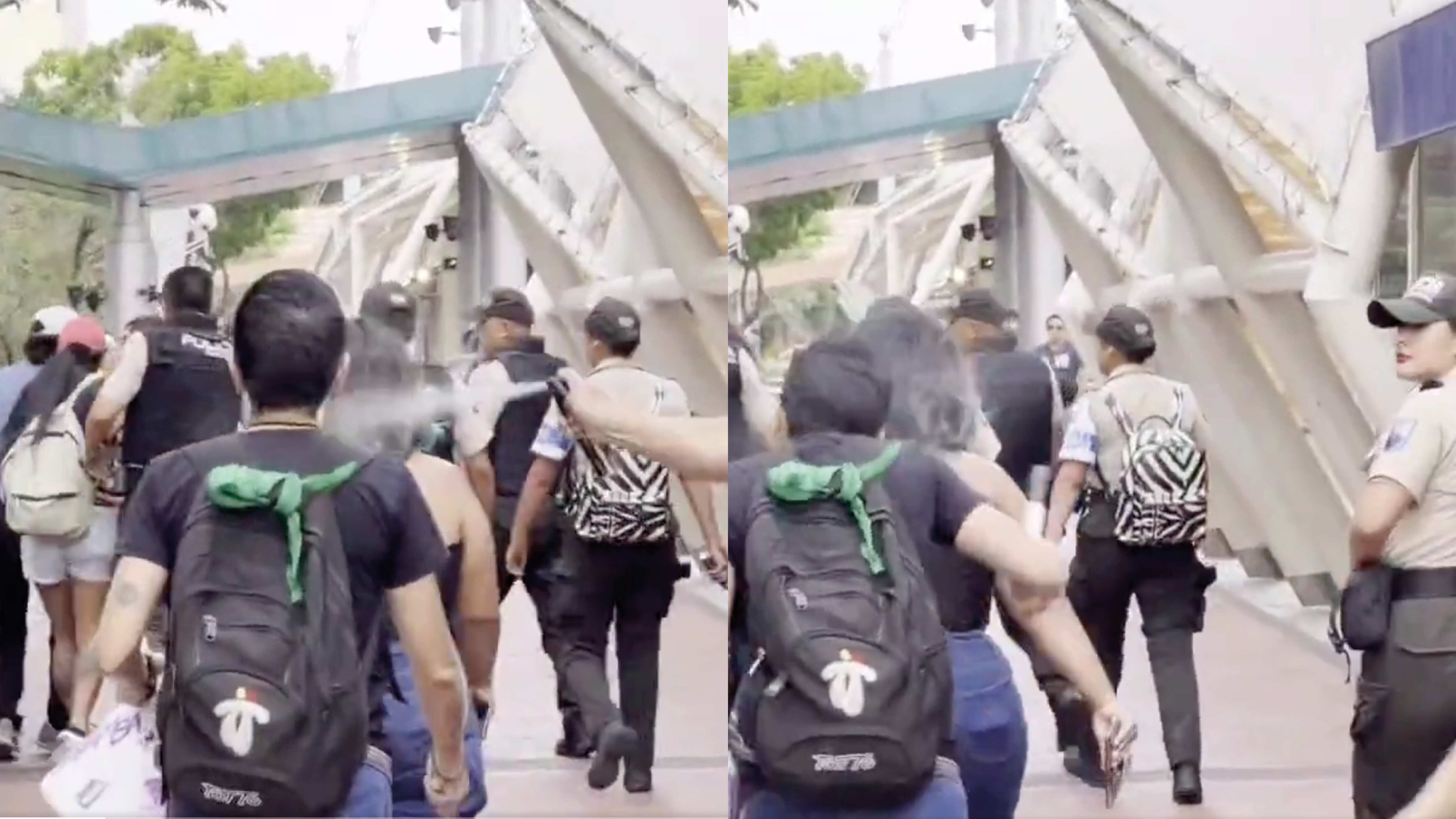 Policía roció con gas lacrimógeno el rostro de activista trans suspensión de evento de grupos LGTBI+ en Guayaquil