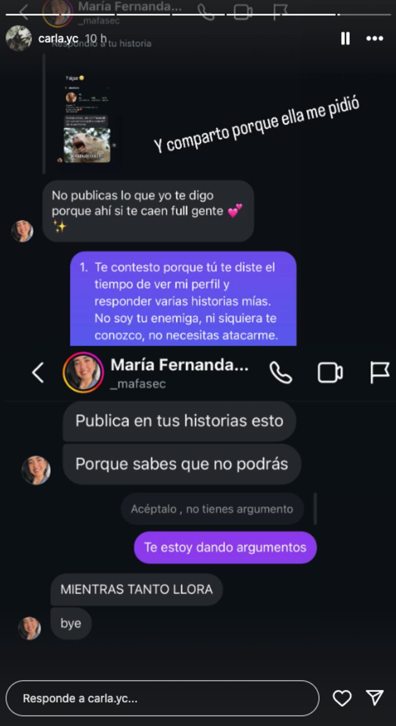 Actriz de Enchufe TV fue atacada por su postura política