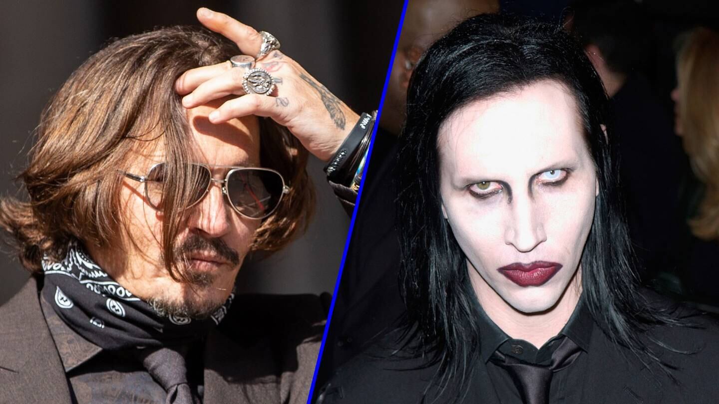 Marilyn Manson y Johnny Deep.