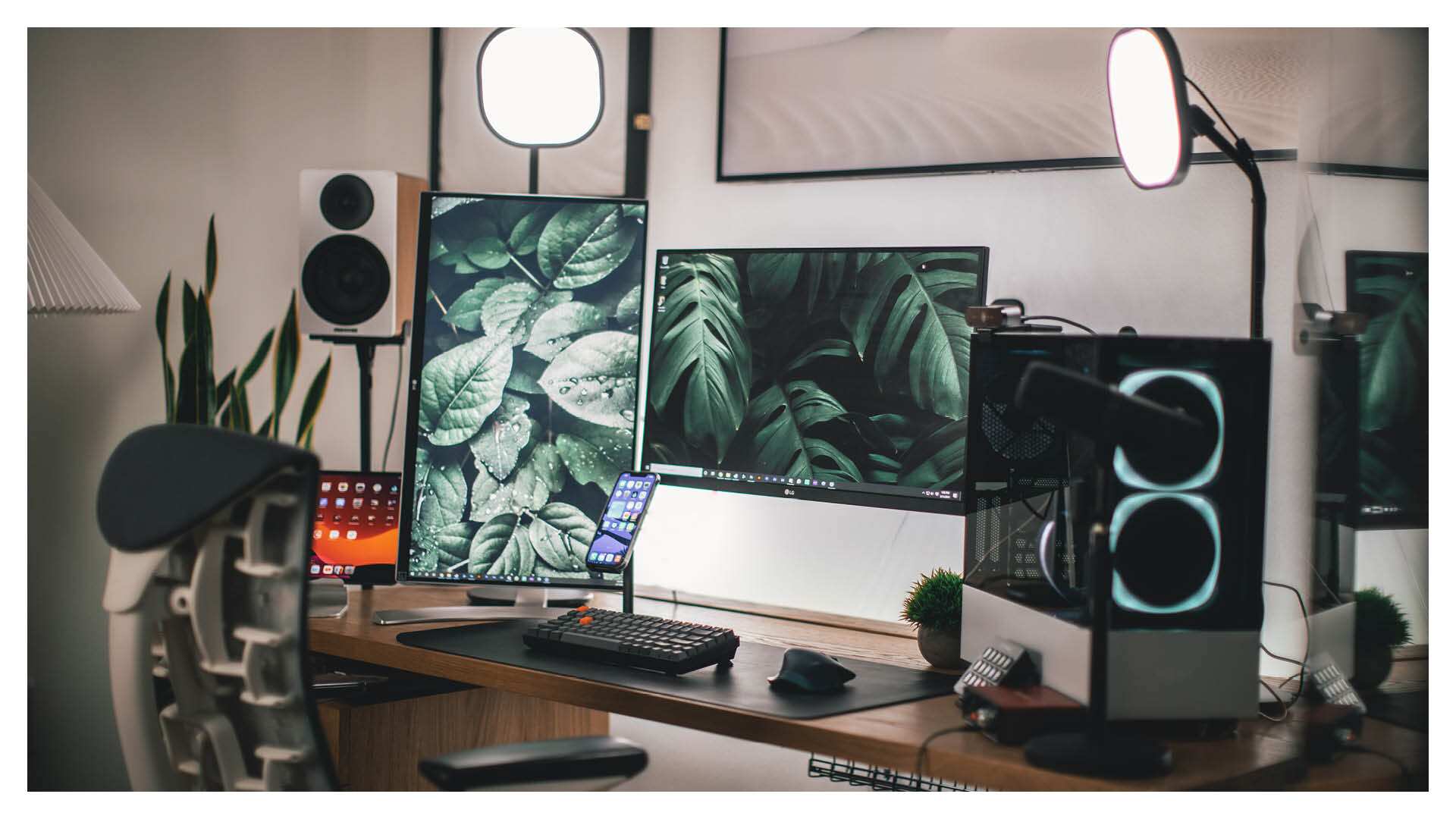 Los elementos básicos para una habitación gamer.