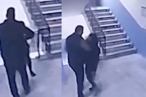 Video: Director lanza por las escaleras a un niño autista