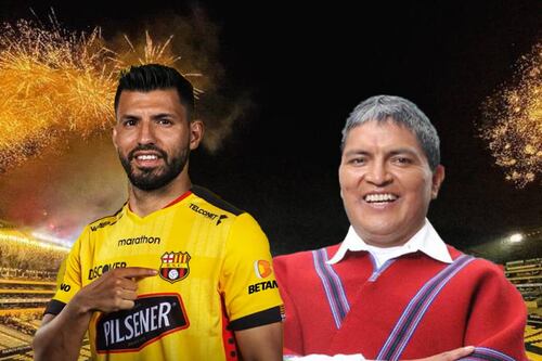 Luis Alfonso Chango le respondió a Sergio “Kun” Agüero por burlarse de Mushuc Runa en la Noche Amarilla