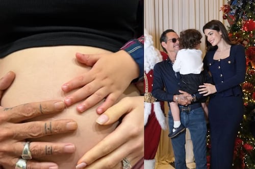 Así anunciaron Marc Anthony y Nadia Ferreira la llegada de su segundo hijo