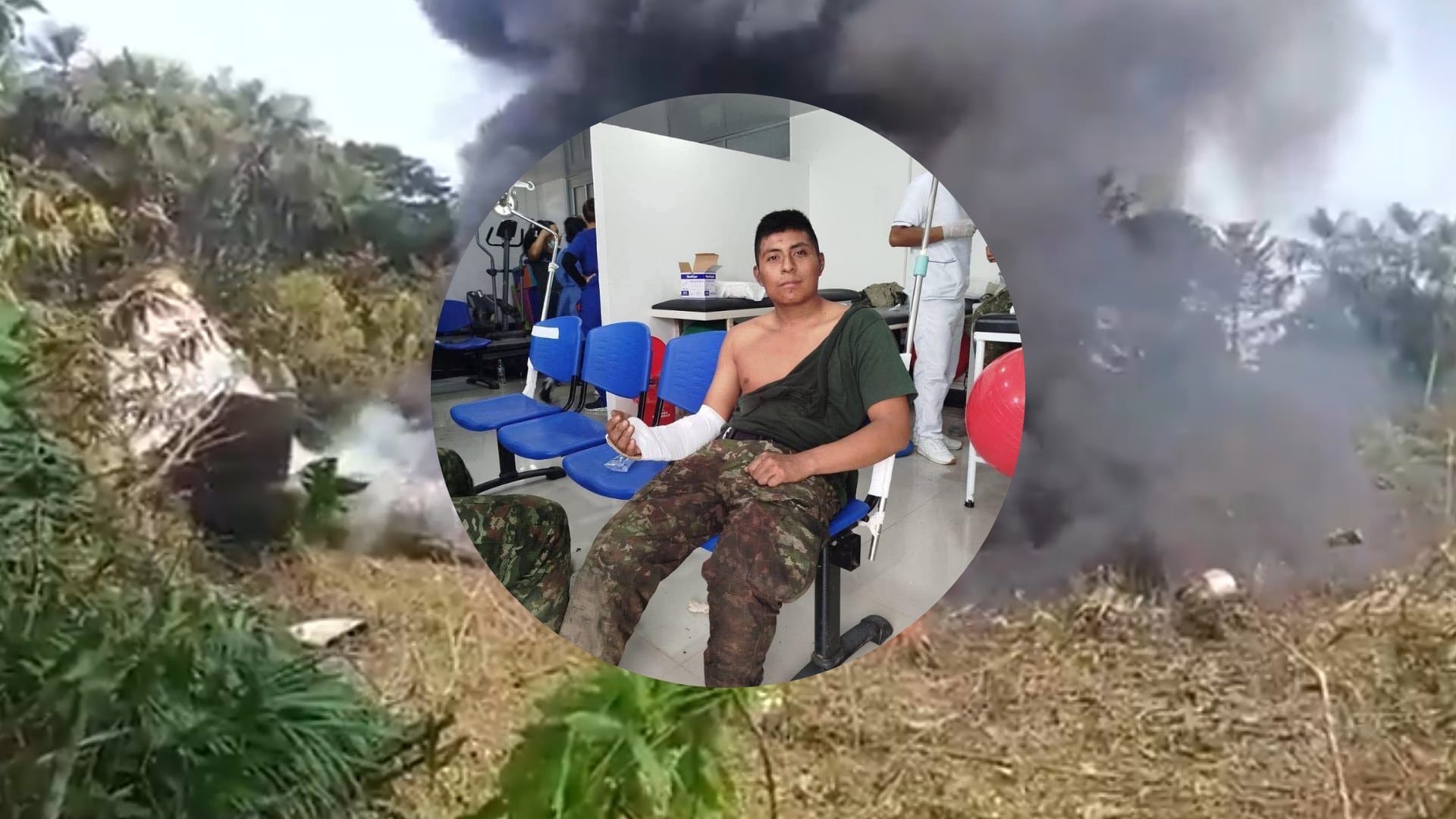 Soldado sobreviviente a tragedia de avión de las Fuerza Aéreas.