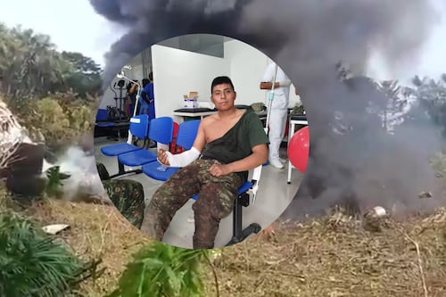 Soldado sobreviviente del accidente de avión de la Fuerza Aérea Colombiana revela cómo logró salir con vida