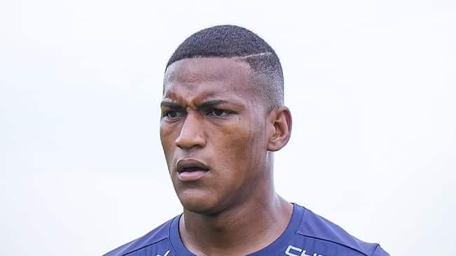 Los jugadores de LDU que no pueden ver la tarjeta amarilla contra Palmeiras.