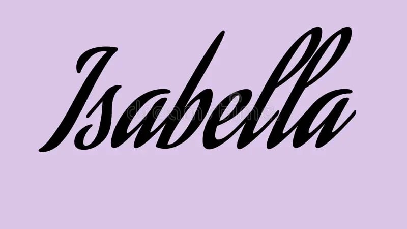 Nombre Isabella