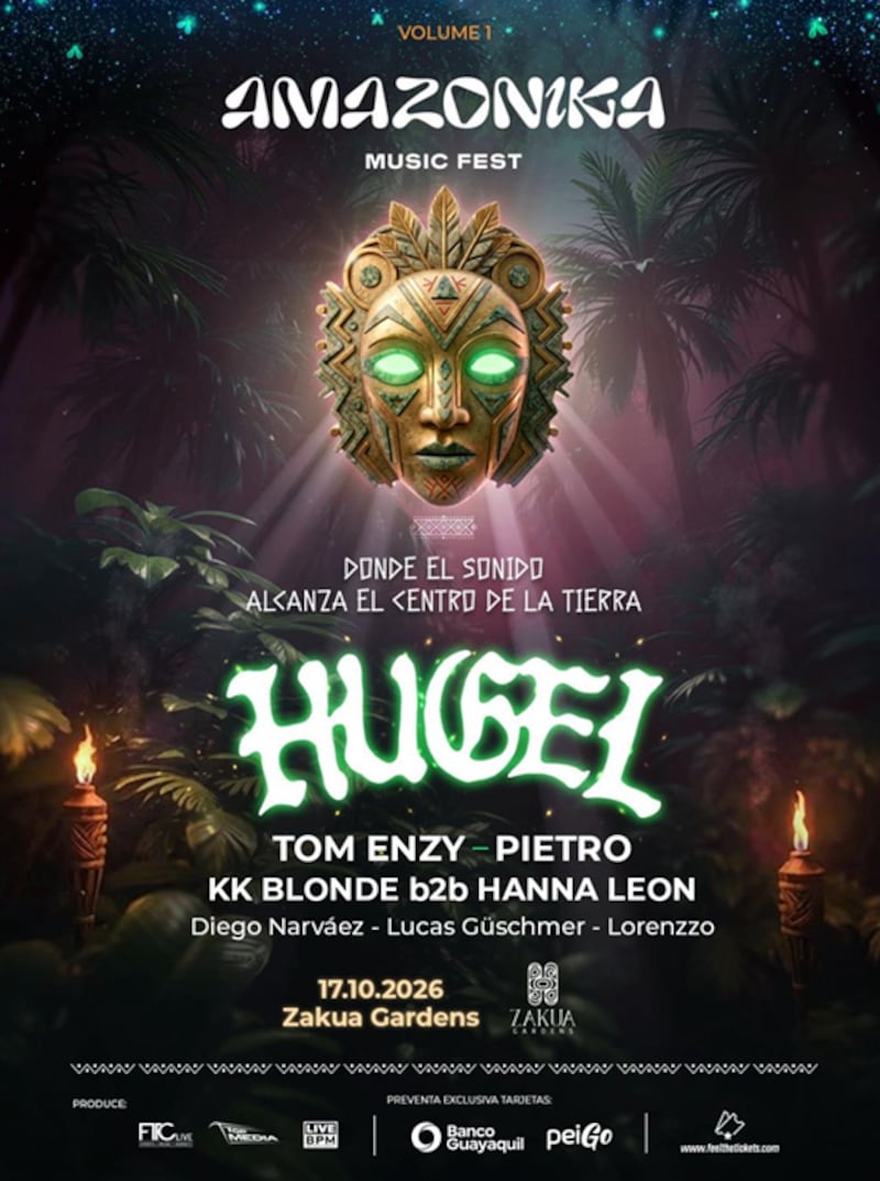 Hugel llegará por primera vez a Ecuador para encender el Amazonika Music Fest 2026 - Fuente: Boletín de Prensa