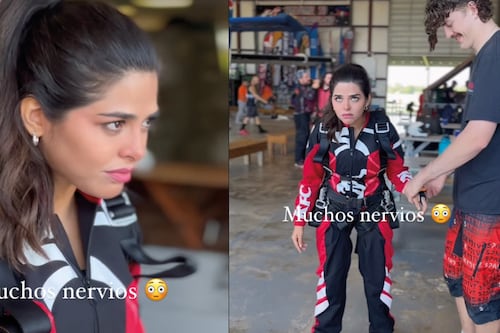 Emma Guerrero se lanzó en paracaídas desde un avión en Houston