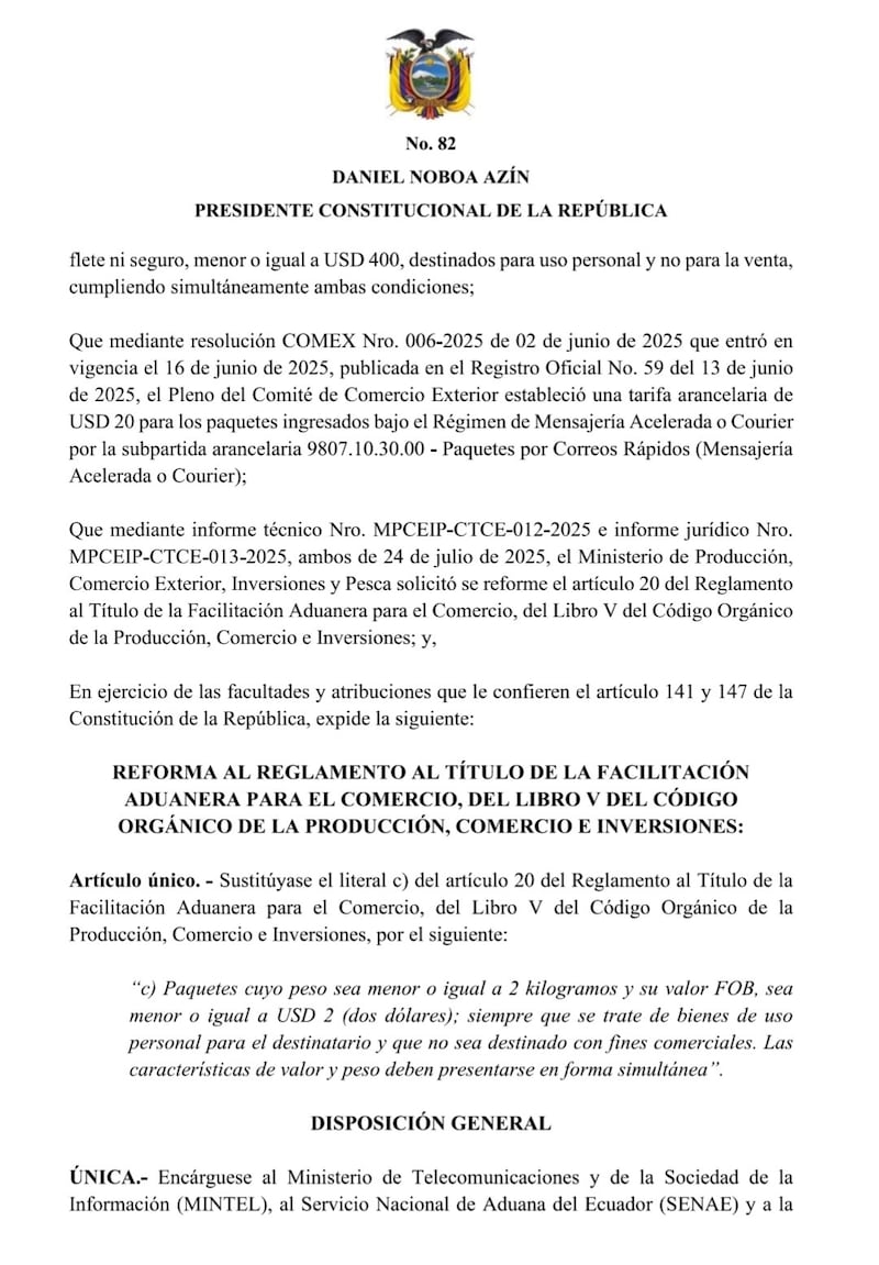 DECRETO 82