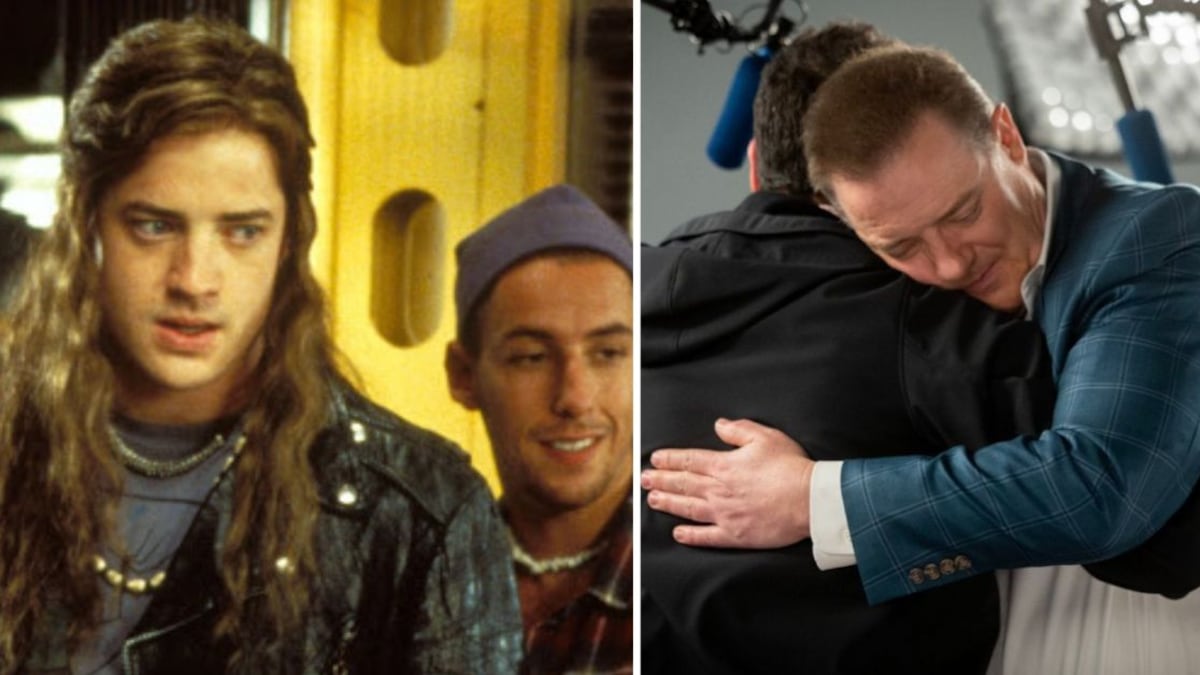 Así fue como Adam Sandler le cambió la vida a Brendan Fraser y lo ayudó a triunfar