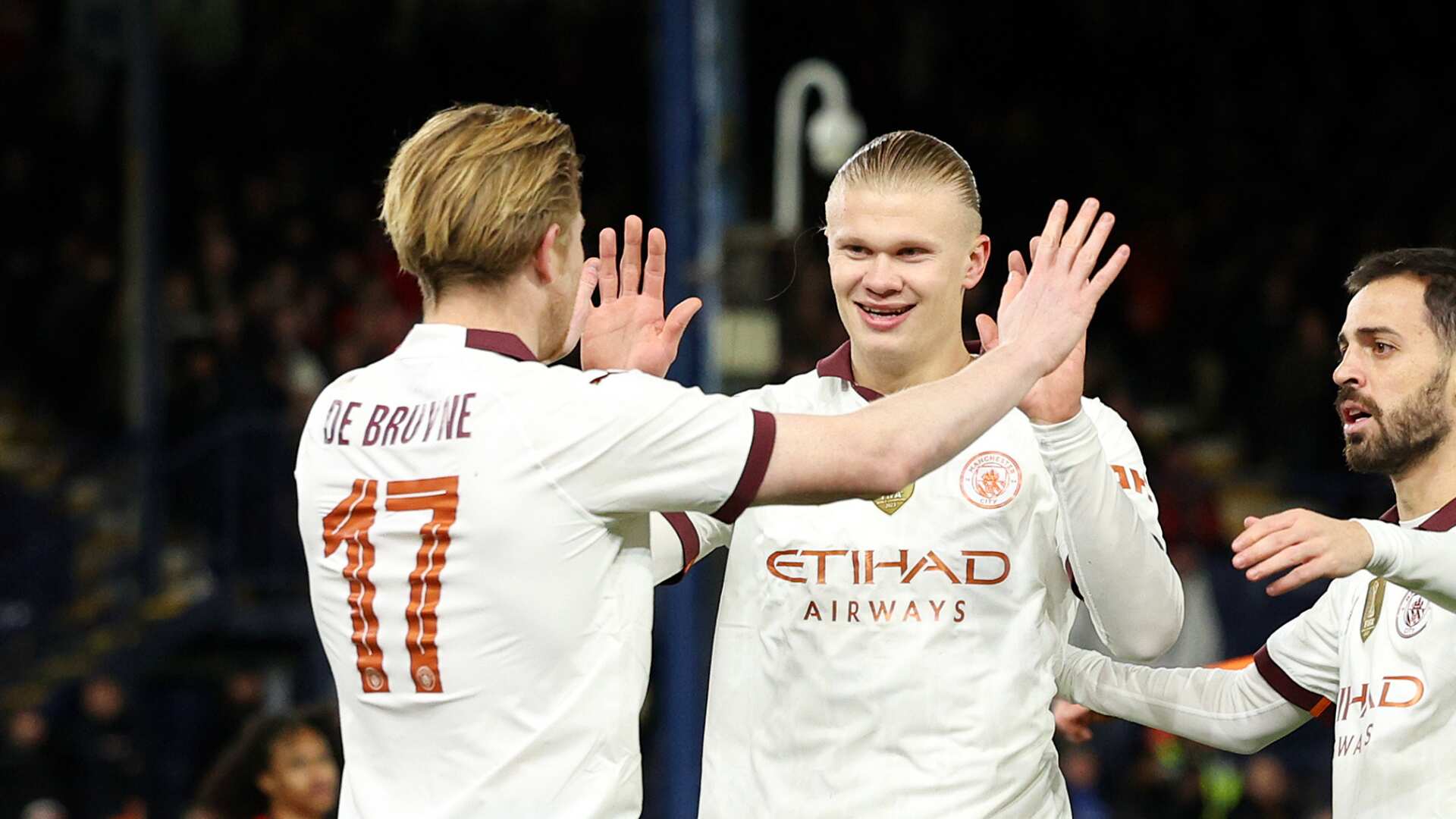 Vea los cinco goles de Erling Haaland tras las cuatro asistencias de Kevin De Bruyne.
