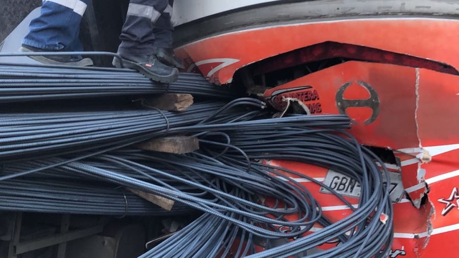 Accidente en la vía a Daule