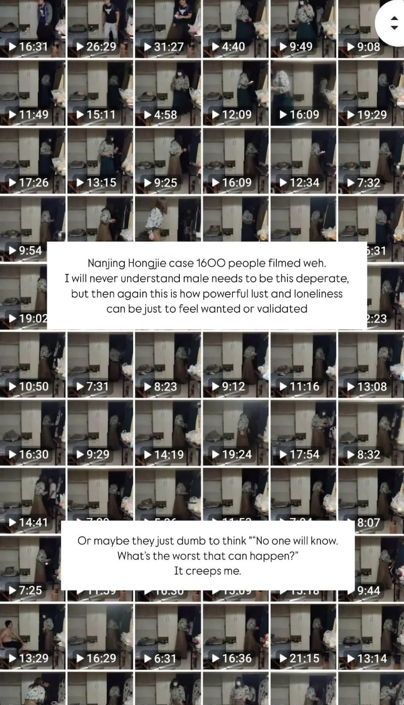 Videos grabados por Sister Hong.
