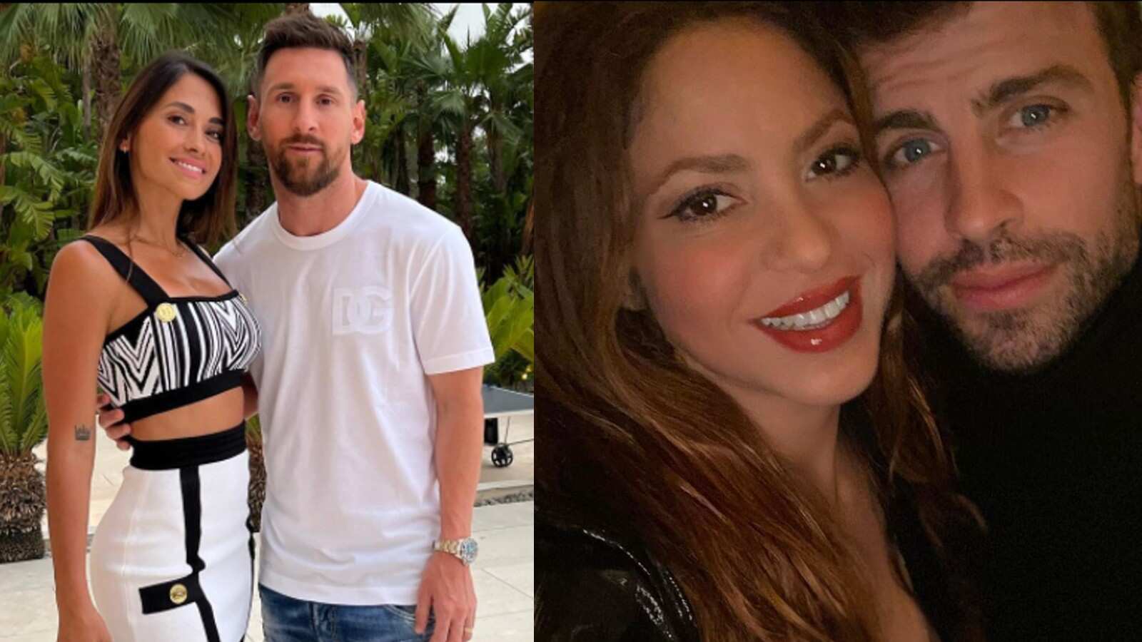 Afirman que hay una enemistad entre Shakira y Antonella Rocuzzo, ellas posan junto a futbolistas