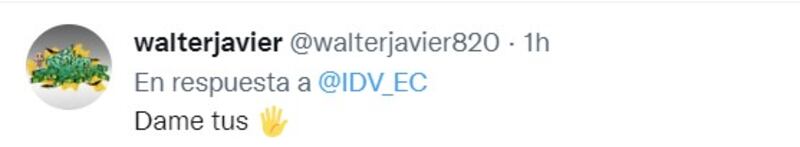 Reacción de aficionados al post de IDV