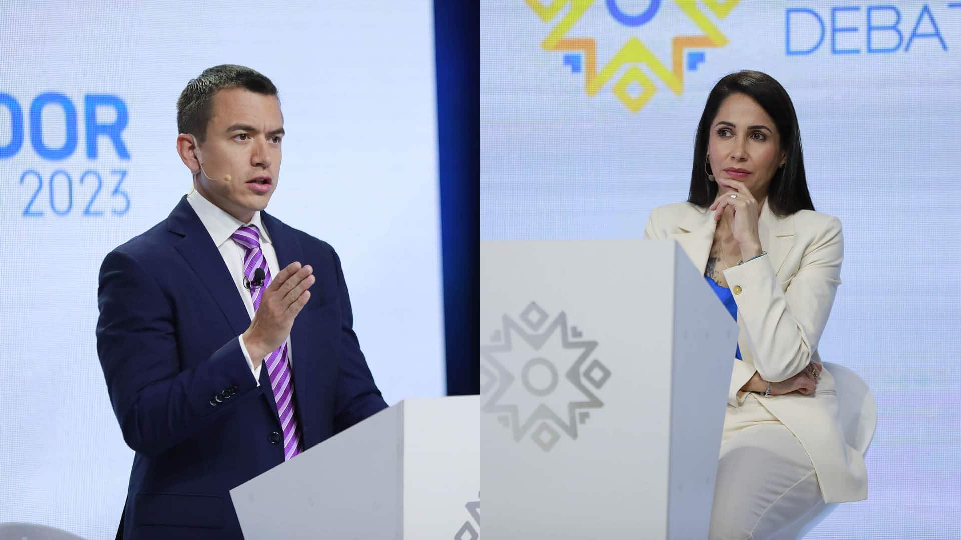 Daniel Noboa y Luisa González