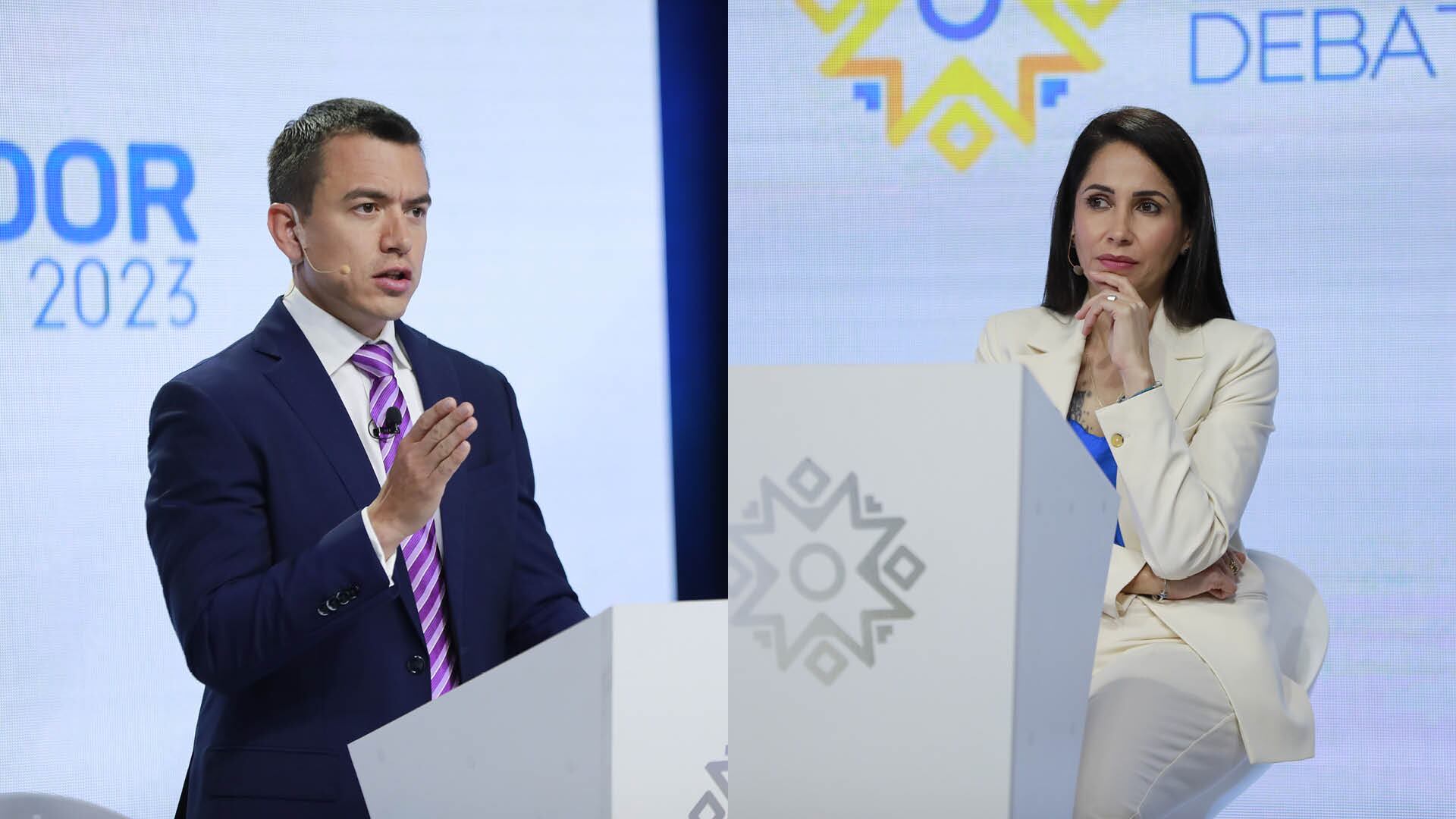 Daniel Noboa y Luisa González