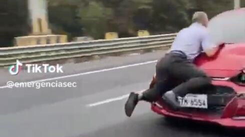 Aquiles Álvarez ordenó ubicar a conductor que se habría llevado a un ciudadano en el capot de su vehículo por Av. Perimetral