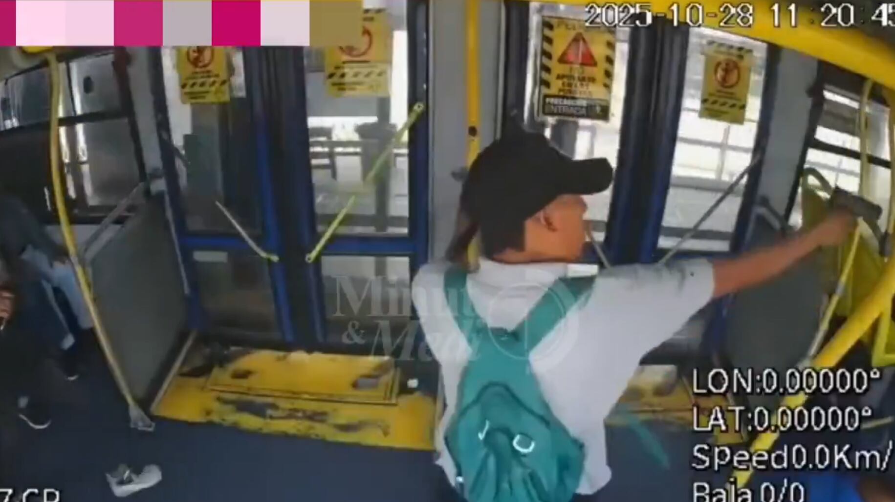 Asalto en metrovÍa de Guayaquil - Fuente: Video de @MinMedio