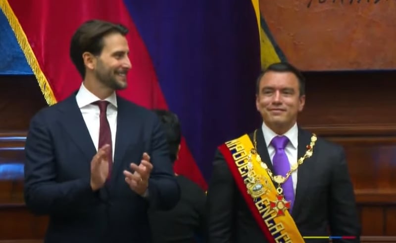 Daniel Noboa Con el Gran Collar