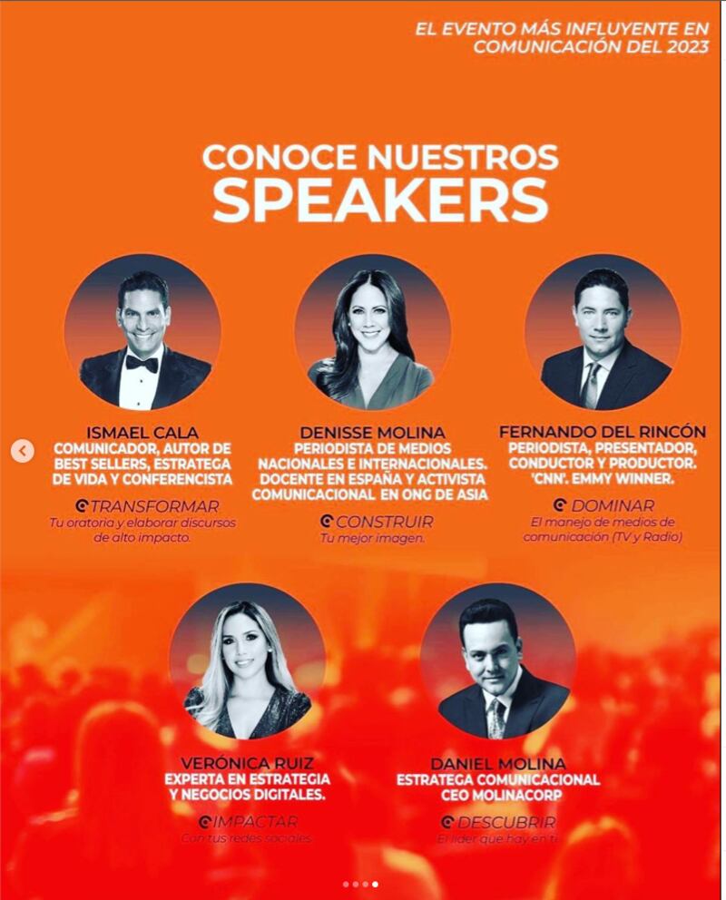 Denisse Molina estará en Ecuador para una conferencia
