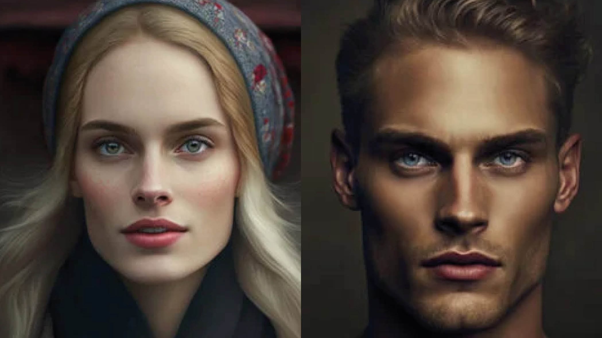 Inteligencia artificial muestra al mujer y hombre perfecto