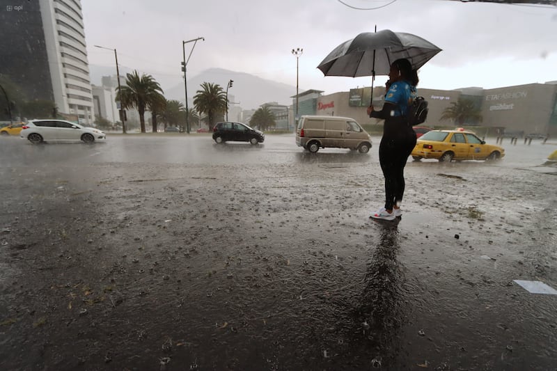 Lluvias en Quito.