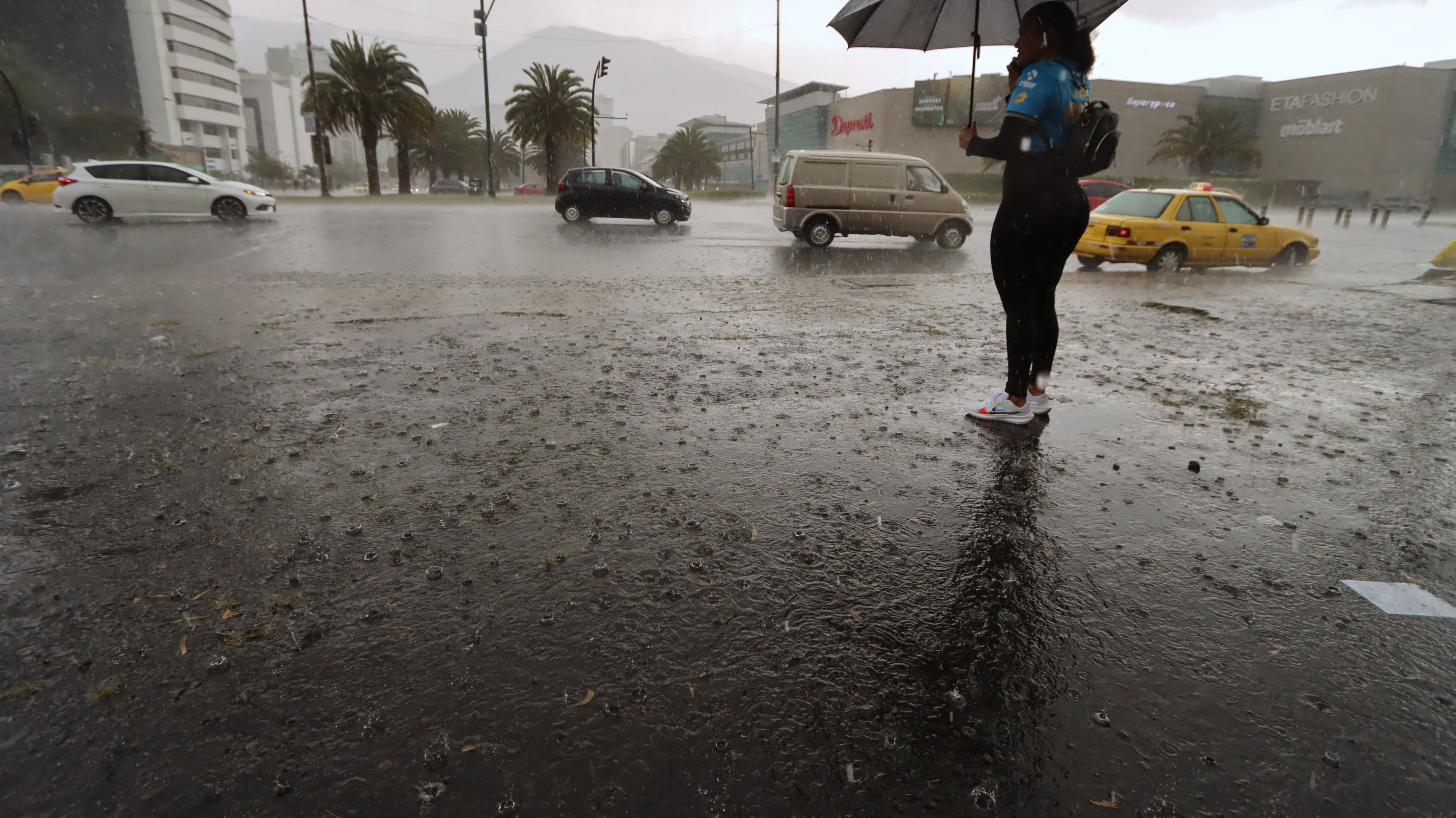 Lluvias en Quito.