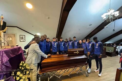 El emotivo discurso de Alan Franco durante el funeral de Roberto Cabezas