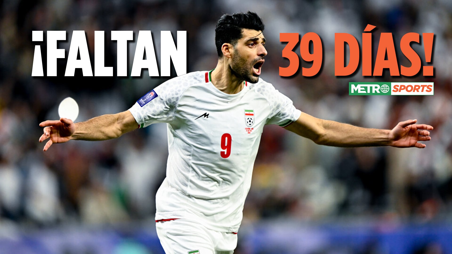 ¡FALTAN 39 DÍAS! Mehdi Taremi, el goleador iraní que quiere dejar huella en el Mundial 2026